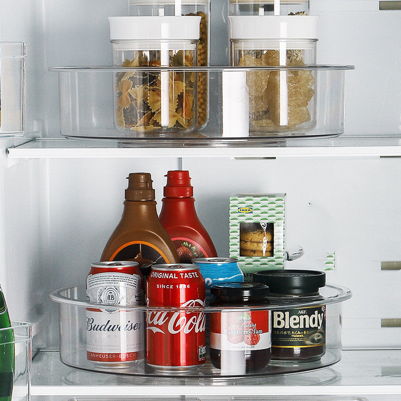 Refrigerator transparent rotating storage tray Pi-Mart