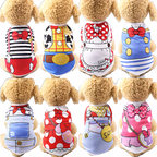 Pet Dog Clothes Cartoon Clothing Puppy Dogs Soft Vests Summer Shirt Casual T-Shirt for Small Pet Supplies Pi-Mart