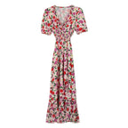 Women's Fashion Simple Print Swing Dress Pi-Mart