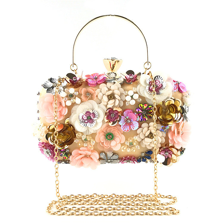 Colorful floral clutch purse evening bag for women formal party handbag SHOMICOBOUTIQUE