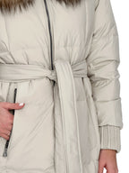 Alice Genuine Silver Fox Down Fill Coat - SJB-DIAMOND ELITES