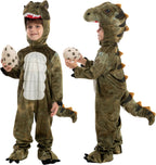 Realistic T-rex Costume Outfit Dinosaur Jumpsuit with Egg for Kids Toddler Halloween Dress-up Party - SJB-DIAMOND ELITES
