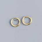 Stainless Steel Minimalist Huggie Hoop Earrings Pi-Mart