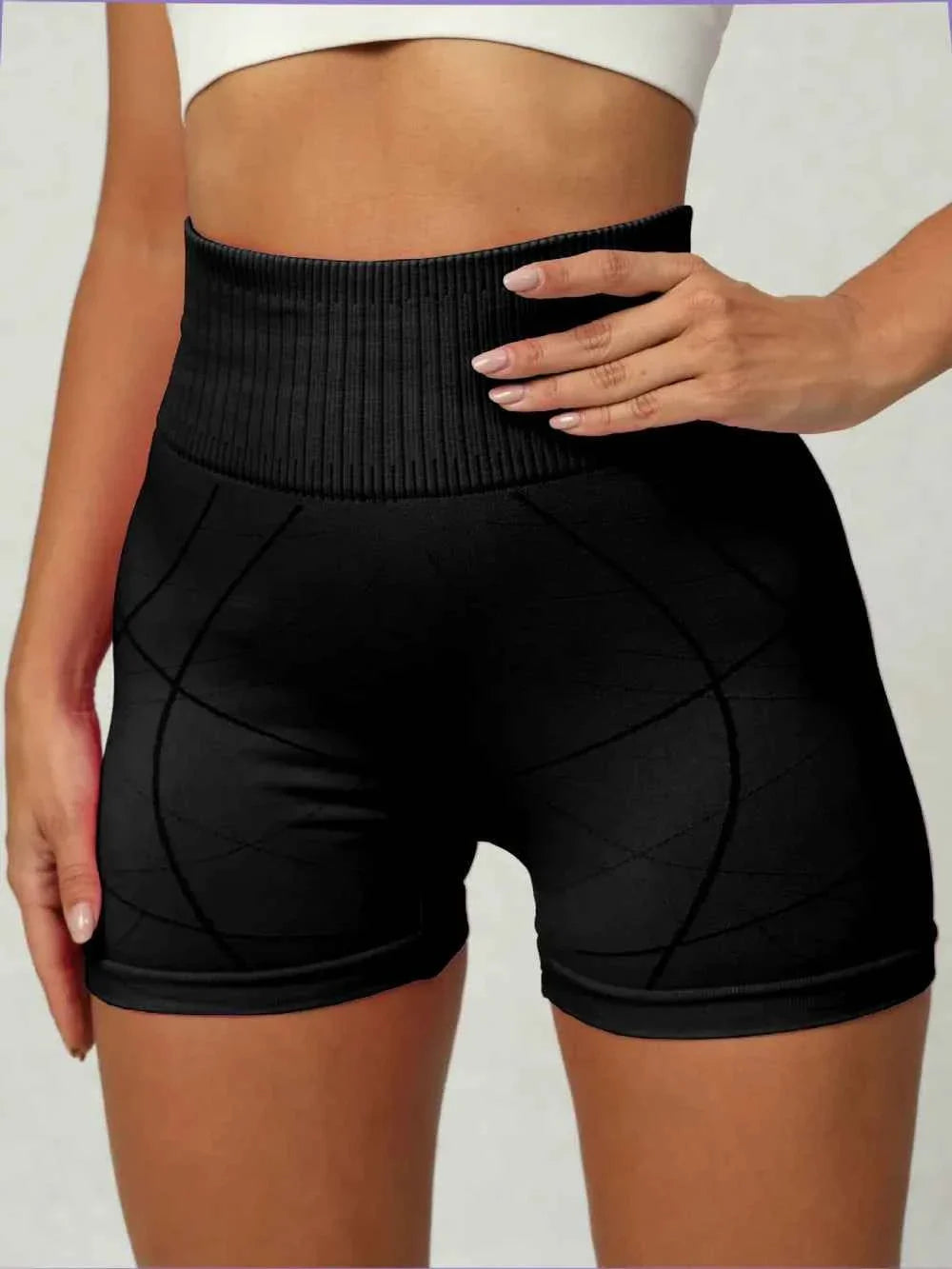High Waist Active Shorts THRIXINE