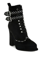 Punk Harness Boots - Studded High Heel Boots | Femstylo