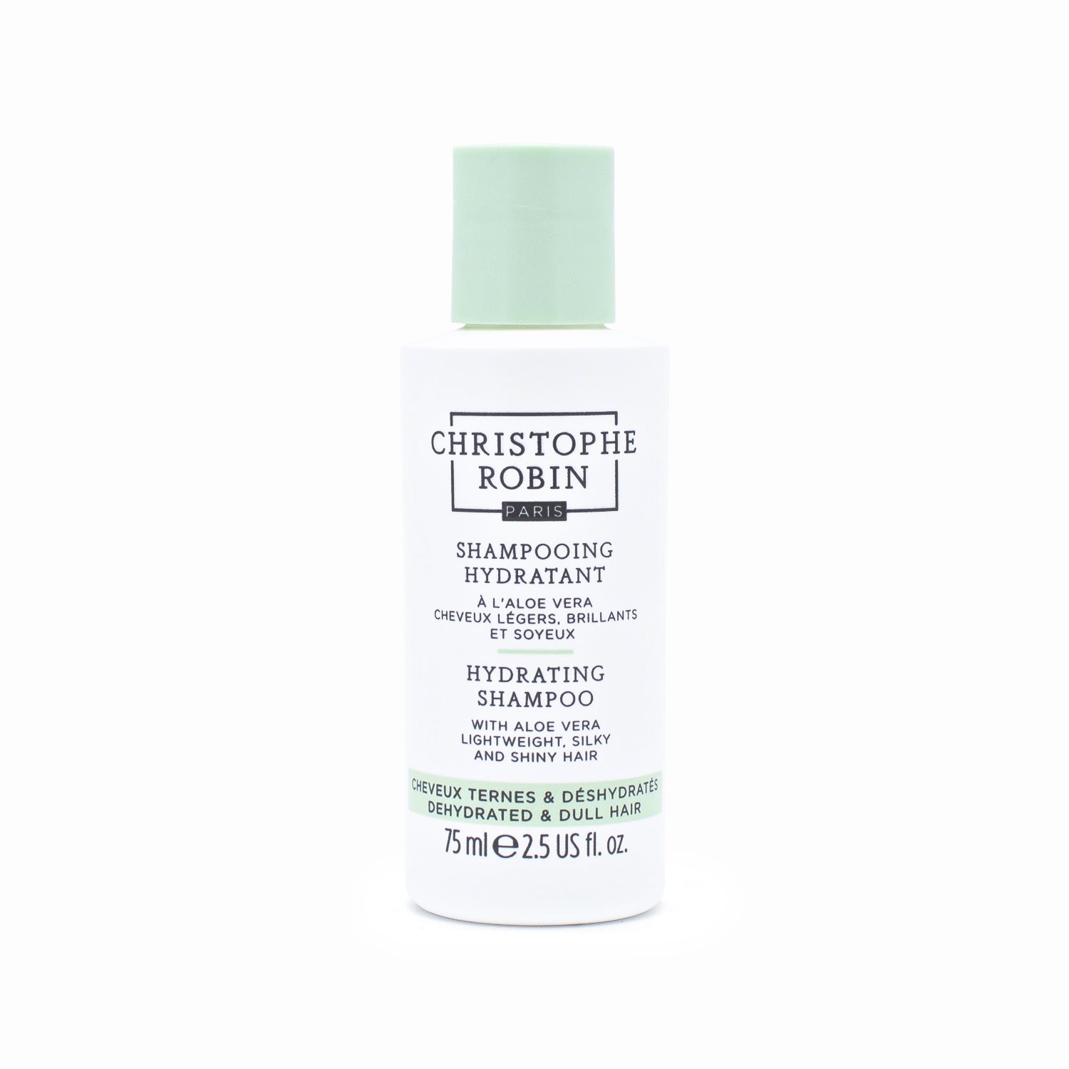 CHRISTOPHE ROBIN Hydrating Shampoo with Aloe Vera 2.5oz - New This is Beauty US