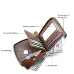 Fashionable Men's Wallet, Short Casual, Retro Zipper Youth European And American Fashion Wallet, Large Capacity, Super Practical - SJB-DIAMOND ELITES