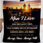 1pc I Love You Husband Blanket, Gifts for Him, Valentines Gifts, Boyfriend Birthday Gifts, Husband Birthday Gifts from Wife Lootquake LLC
