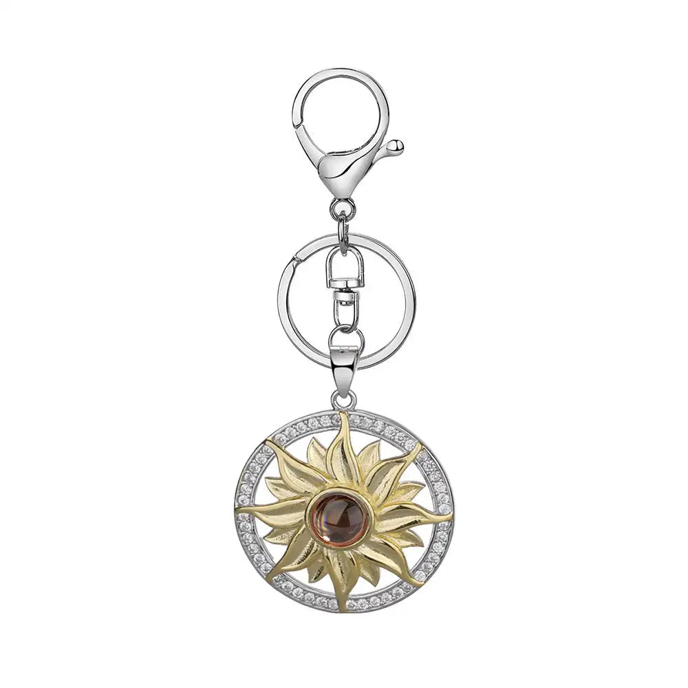 Fashion Personality Photo Projection Keychain