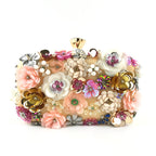Colorful floral clutch purse evening bag for women formal party handbag SHOMICOBOUTIQUE