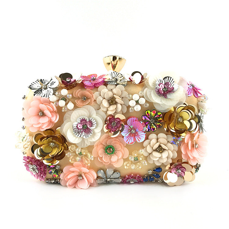 Colorful floral clutch purse evening bag for women formal party handbag SHOMICOBOUTIQUE
