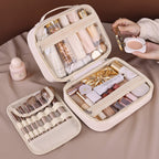Multifunctional cosmetic bag, large capacity waterproof cosmetic bag, storage bag, makeup bag organizer,Makeup bag with compartments, - SJB-DIAMOND ELITES