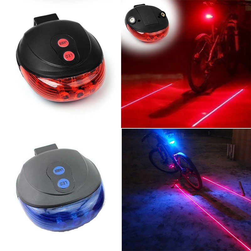 Bicycle Tail Light 5LED   2Laser Pi-Mart