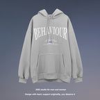 Simple Loose Plus Fleece Casual Hoodie Top