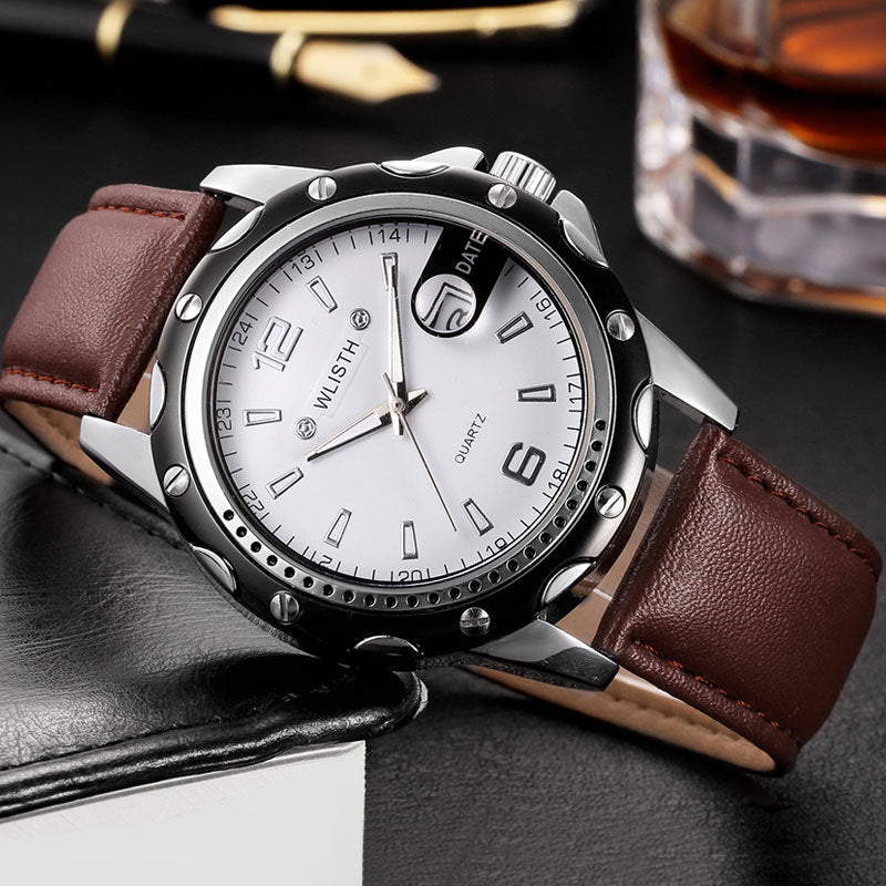 Waterproof Men's Calendar Business Quartz Watch Pi-Mart