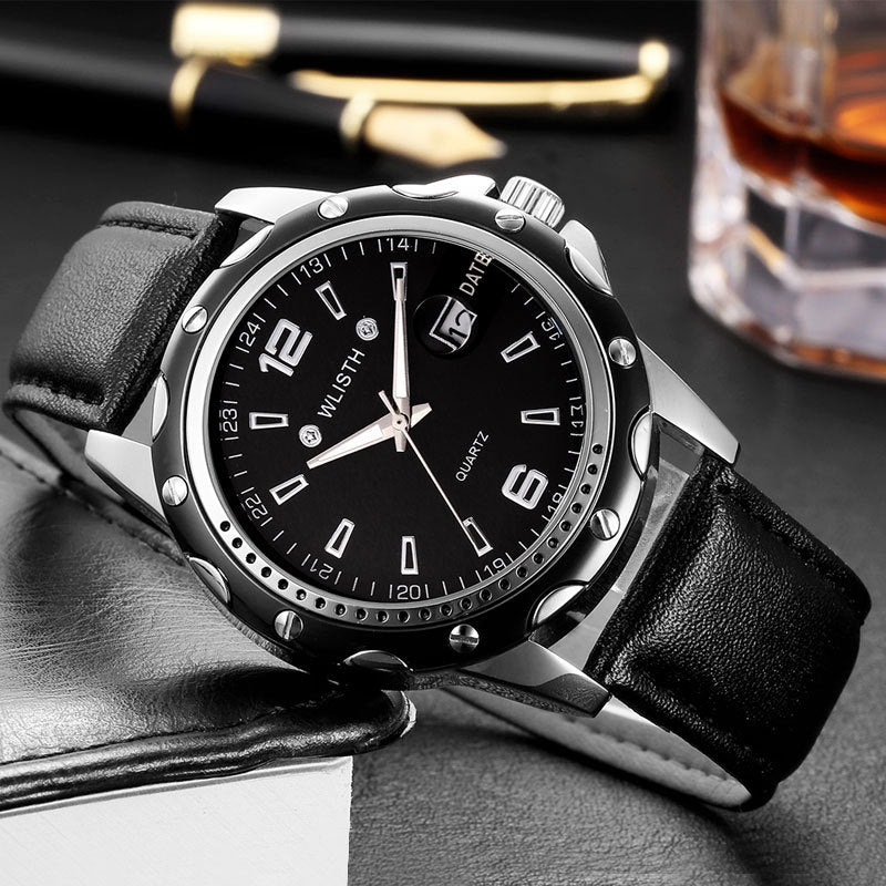 Waterproof Men's Calendar Business Quartz Watch Pi-Mart