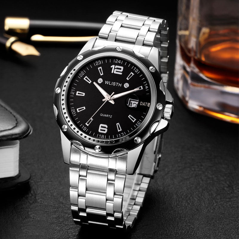 Waterproof Men's Calendar Business Quartz Watch Pi-Mart