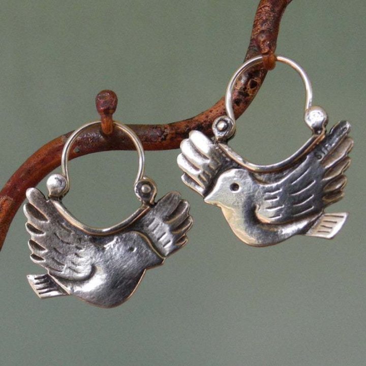 Simple Geometric Gypsy Curved Metal Ear Ring Pi-Mart