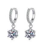 925 Silver Moissanite Jewelry Set Necklace Ring Stud Earrings Solitaire BandsCo Straps