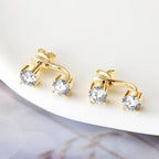 925 Sterling Silver 1ct Moissanite Stud Earrings Unisex Casual Daily BandsCo Straps