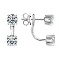 925 Sterling Silver 1ct Moissanite Stud Earrings Unisex Casual Daily BandsCo Straps