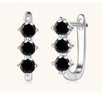 925 Sterling Silver Moissanite Hoop Earrings.1ct 6D For Women Valentine Gift BandsCo Straps