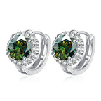 925 Sterling Silver D Color Moissanite Stud Earrings For Women Wedding BandsCo Straps