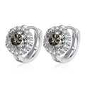 925 Sterling Silver D Color Moissanite Stud Earrings For Women Wedding BandsCo Straps