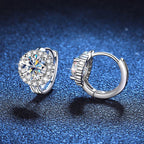 925 Sterling Silver D Color Moissanite Stud Earrings For Women Wedding BandsCo Straps