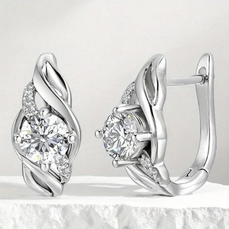 925 Sterling Silver 0.5ct Moissanite Stud Earrings For Couples Women Men BandsCo Straps