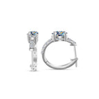 925 Sterling Silver Moissanite 1 Ct Oval Stud Earrings For Women GIA BandsCo Straps