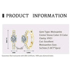 925 Sterling Silver Moissanite 1 Ct Oval Stud Earrings For Women GIA BandsCo Straps