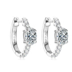 925 Sterling Silver Moissanite 1 Ct Oval Stud Earrings For Women GIA BandsCo Straps