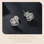 925 Sterling Silver Moissanite Four-Leaf Clover Stud Earrings Hollow Flower BandsCo Straps