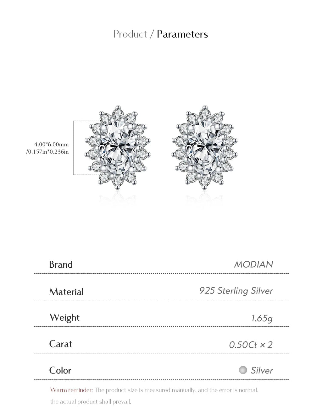 925 Sterling Silver Moissanite Halo Stud Earrings Bridal Wedding Engagement BandsCo Straps