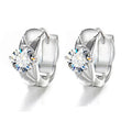 925 Sterling Silver Moissanite Hoop Earrings 0.50ctw Luxury Gifts for Women BandsCo Straps
