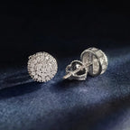 925 Sterling Silver Moissanite Round Stud Earrings - Wedding Birthday Gift BandsCo Straps