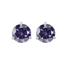 925 Sterling Silver Moissanite Stud Earrings 0.5CT 1CT Women Classic BandsCo Straps