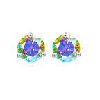 925 Sterling Silver Moissanite Stud Earrings 0.5CT 1CT Women Classic BandsCo Straps