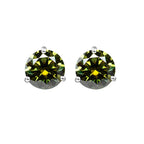 925 Sterling Silver Moissanite Stud Earrings 0.5CT 1CT Women Classic BandsCo Straps
