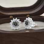 925 Sterling Silver Moissanite Stud Earrings With 1ct Moissanite Pendant BandsCo Straps