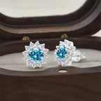 925 Sterling Silver Moissanite Stud Earrings With 1ct Moissanite Pendant BandsCo Straps