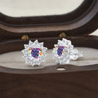 925 Sterling Silver Moissanite Stud Earrings With 1ct Moissanite Pendant BandsCo Straps