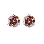 925 Sterling Silver Moissanite Stud Earrings 0.5CT 1CT Women Classic BandsCo Straps