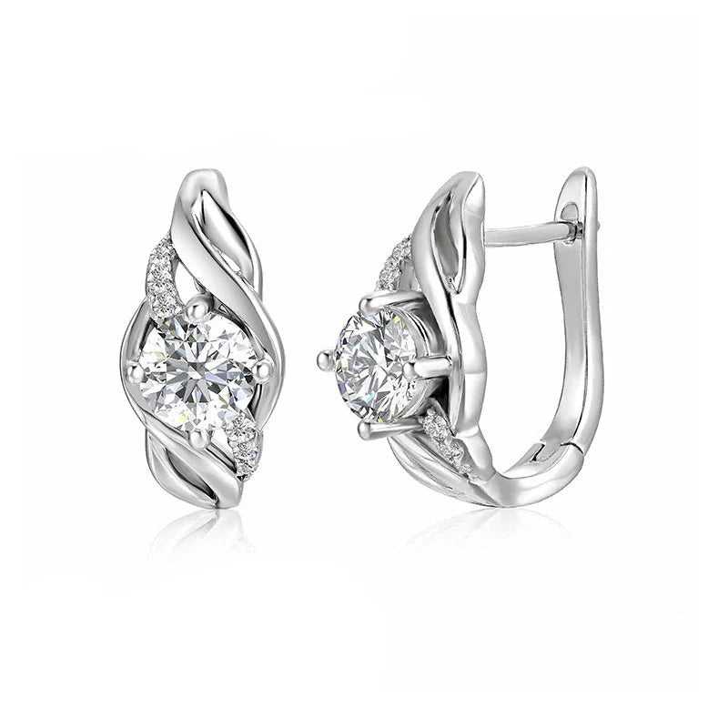 925 Sterling Silver 0.5ct Moissanite Stud Earrings For Couples Women Men BandsCo Straps