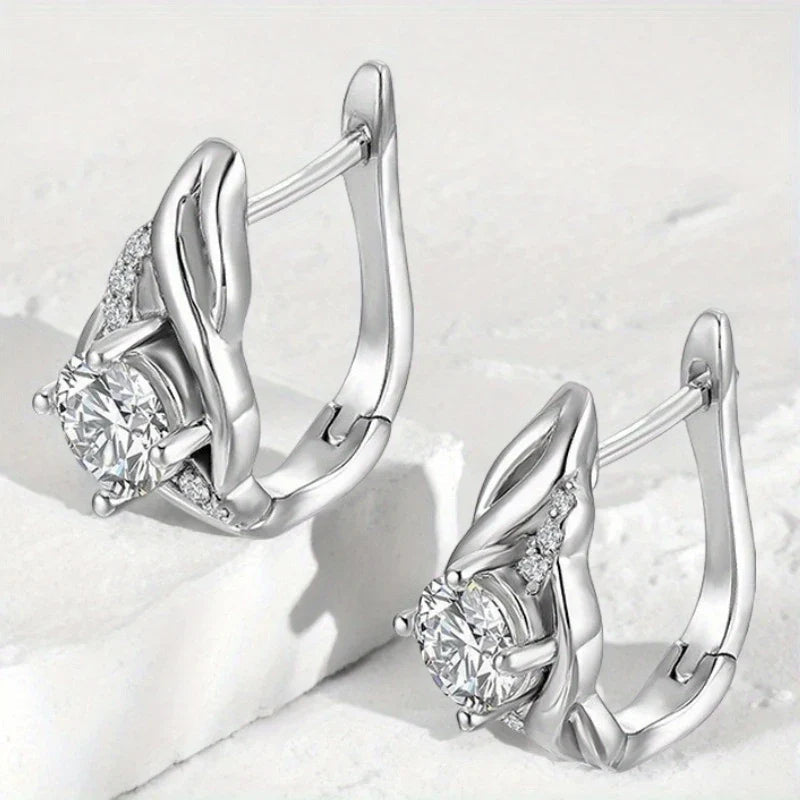 925 Sterling Silver 0.5ct Moissanite Stud Earrings For Couples Women Men BandsCo Straps