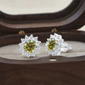 925 Sterling Silver Moissanite Stud Earrings With 1ct Moissanite Pendant BandsCo Straps