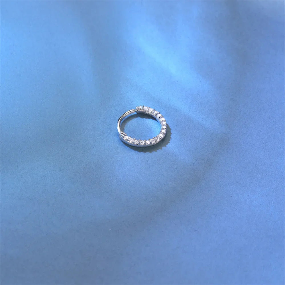 925 Sterling Silver Moissanite Stud Earrings Screw Back Four Claw Small Classic Fashion Jewelry BandsCo Straps
