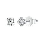 925 Sterling Silver Moissanite Stud Earrings VVS1 Lab Diamond Gift Unisex Party BandsCo Straps