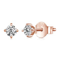 925 Sterling Silver Moissanite Stud Earrings VVS1 Lab Diamond Gift Unisex Party BandsCo Straps